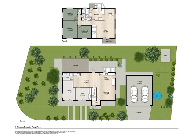 Floorplan of Homely house listing, 1 Plateau Parade, Bray Park QLD 4500