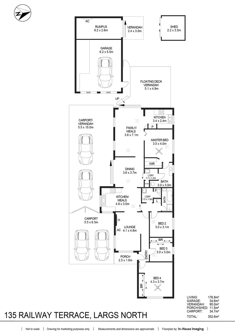 Floorplan of Homely house listing, 135 Railway Terrace, Largs North SA 5016
