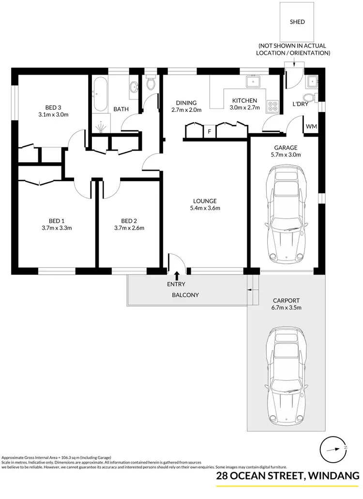 Floorplan of Homely house listing, 28 Ocean Street, Windang NSW 2528