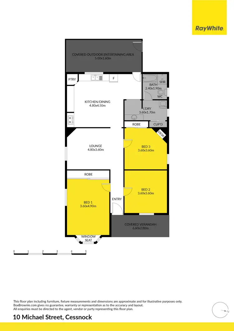 Floorplan of Homely house listing, 10 Michael Street, Cessnock NSW 2325