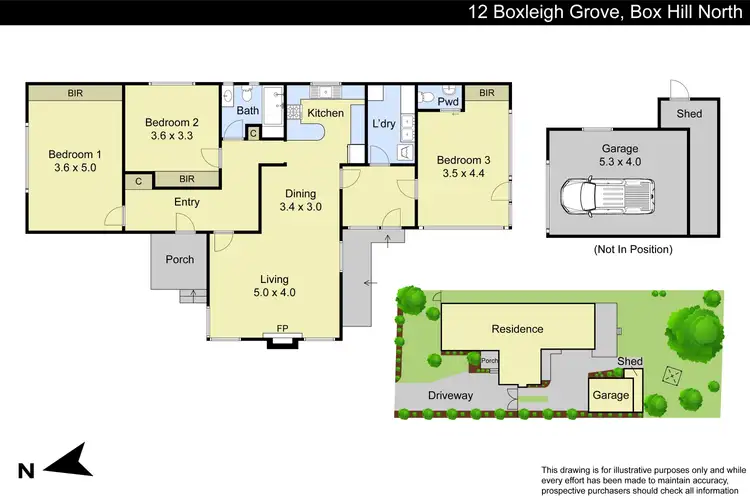 Floorplan of Homely house listing, 12 Boxleigh Grove, Box Hill North VIC 3129
