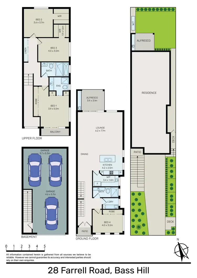 Floorplan of Homely semi-detached listing, 28 Farrell Road, Bass Hill NSW 2197