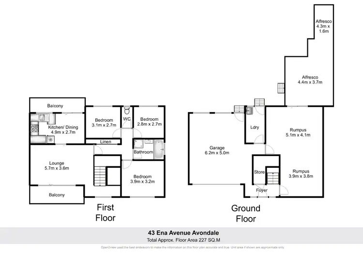 Floorplan of Homely house listing, 43 Ena Avenue, Avondale NSW 2530