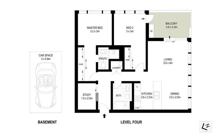 Floorplan of Homely apartment listing, 402/1 Dune Walk, Woolooware NSW 2230