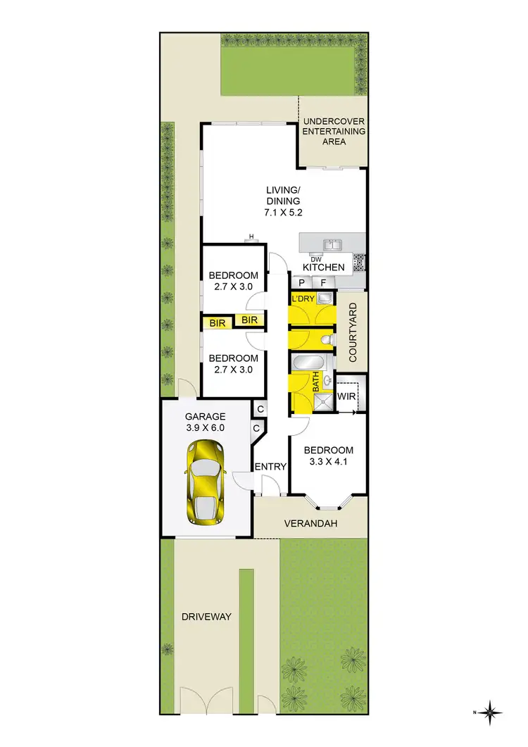 Floorplan of Homely townhouse listing, 5 Urana Street, Newtown VIC 3220