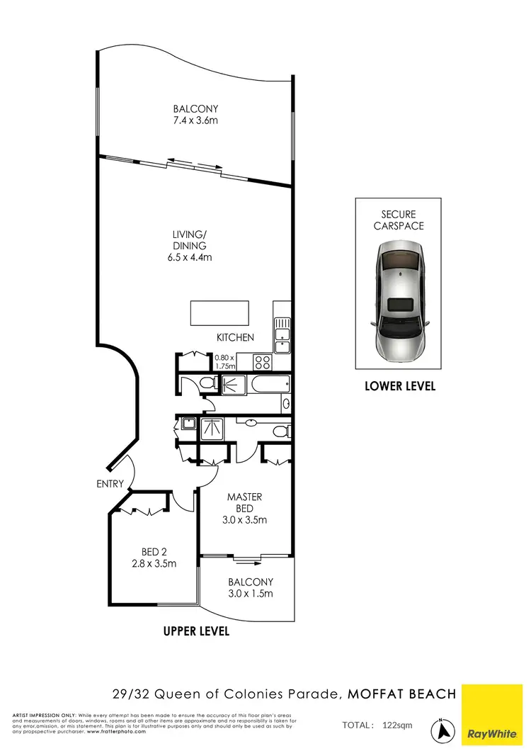 Floorplan of Homely unit listing, Unit 29/32 Queen Of Colonies Parade, Moffat Beach QLD 4551