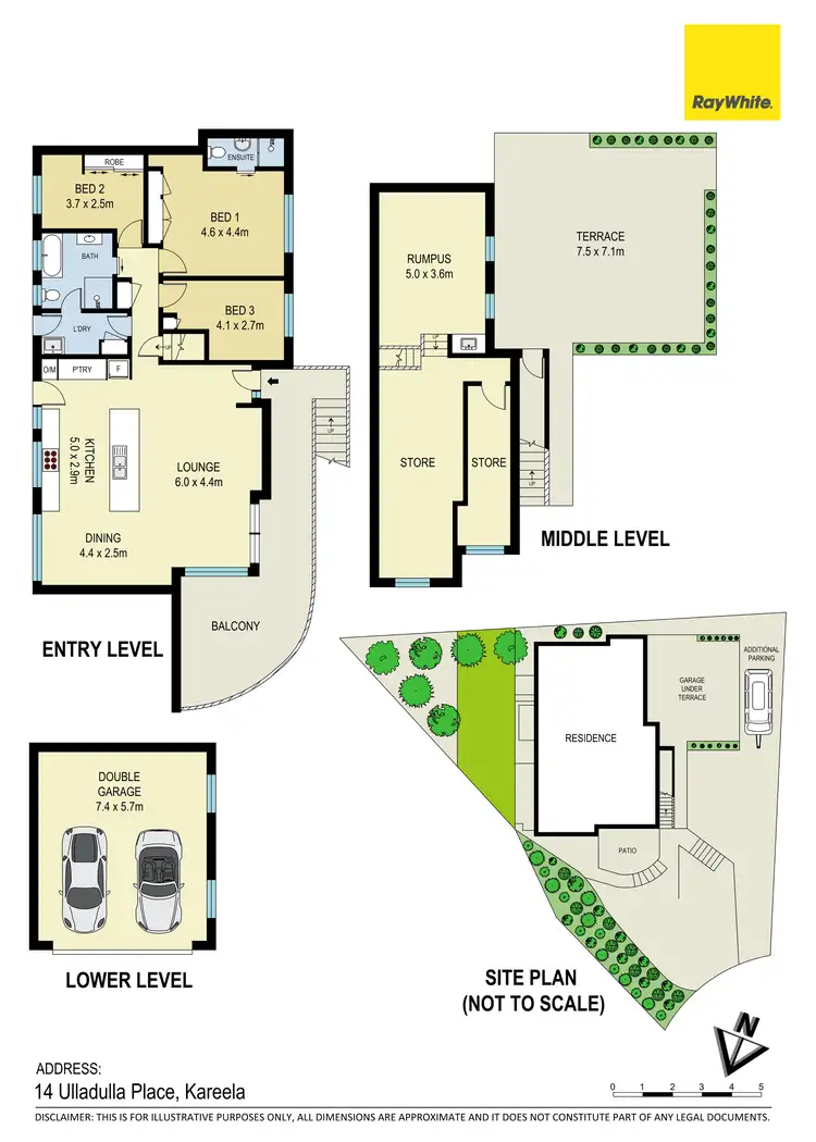 Floorplan of Homely house listing, 14 Ulladulla Place, Kareela NSW 2232