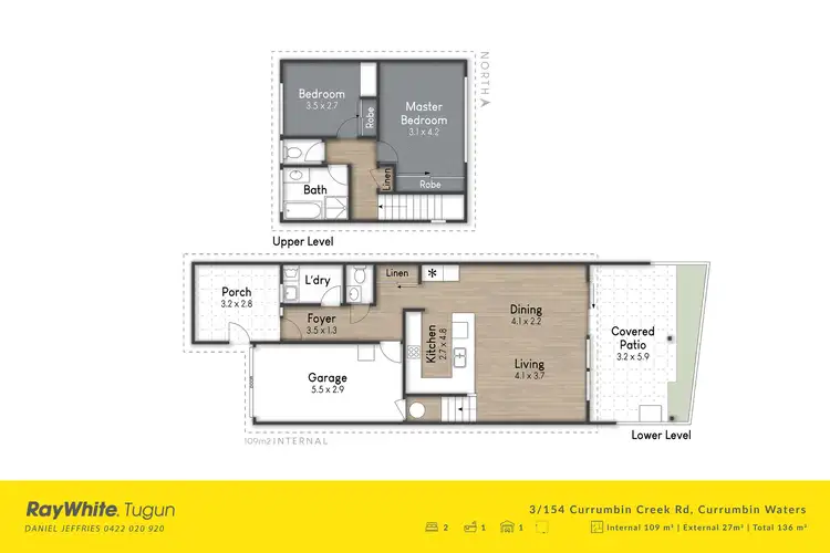 Floorplan of Homely townhouse listing, 3/154 Currumbin Creek Road, Currumbin Waters QLD 4223