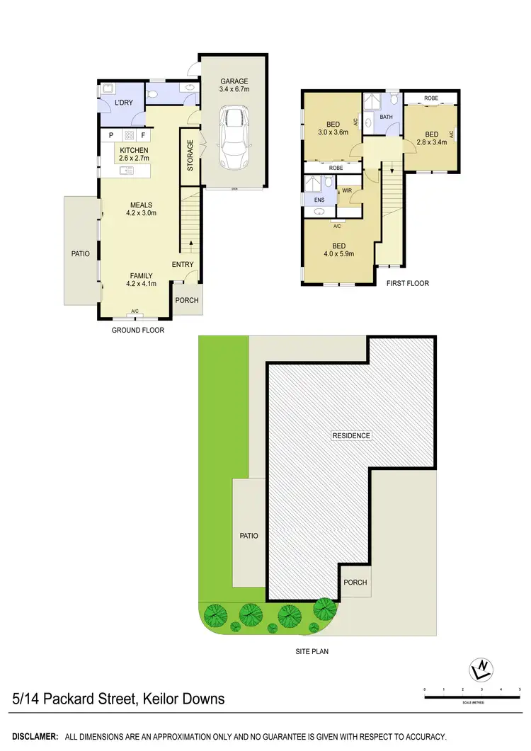 Floorplan of Homely townhouse listing, 5/14 Packard Street, Keilor Downs VIC 3038