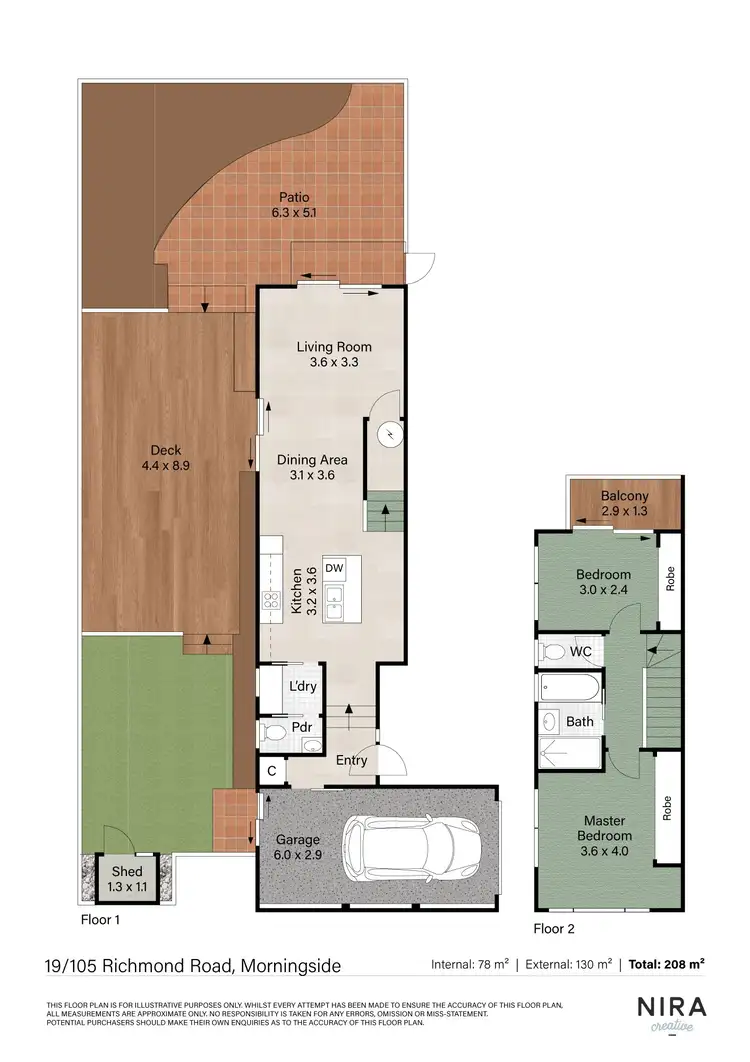 Floorplan of Homely townhouse listing, 19/105 Richmond Road, Morningside QLD 4170