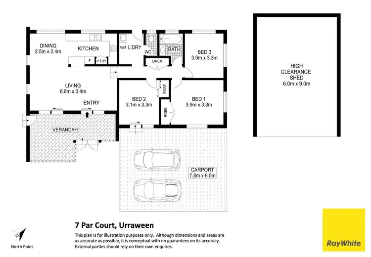Floorplan of Homely house listing, 7 Par Court, Urraween QLD 4655