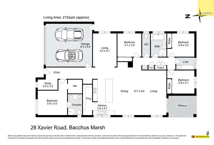 Floorplan of Homely house listing, 28 Xavier Road, Maddingley VIC 3340