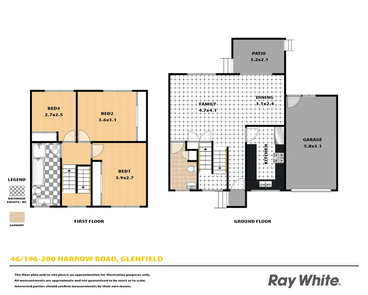 Floorplan of Homely house listing, 46/196-200 Harrow Road, Glenfield NSW 2167