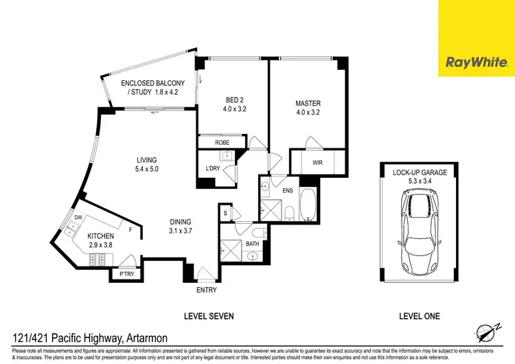 Floorplan of Homely unit listing, 121/421-473 Pacific Highway, Artarmon NSW 2064
