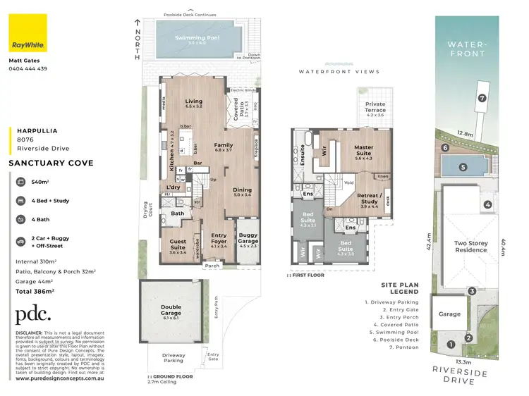 Floorplan of Homely house listing, 8076 Riverside Drive, Sanctuary Cove QLD 4212