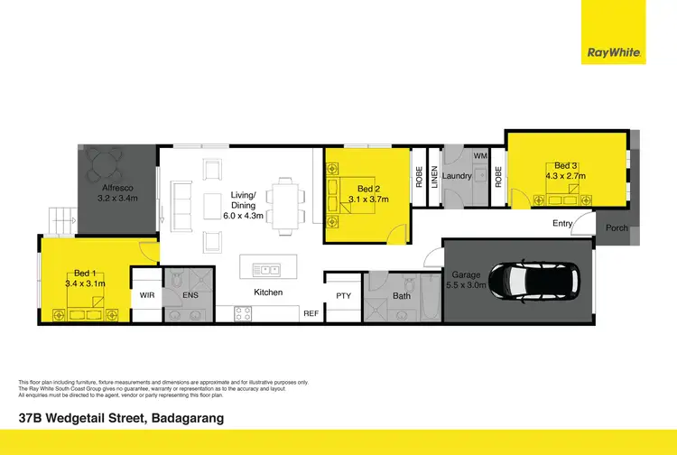 Floorplan of Homely house listing, 37B Wedgetail Street, Badagarang NSW 2540