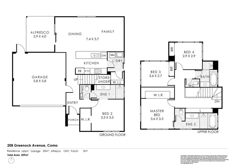 Floorplan of Homely house listing, 20B Greenock Avenue, Como WA 6152