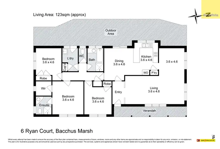 Floorplan of Homely house listing, 6 Ryan Court, Bacchus Marsh VIC 3340
