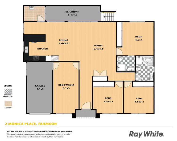 Floorplan of Homely house listing, 2 Monica Place, Tahmoor NSW 2573