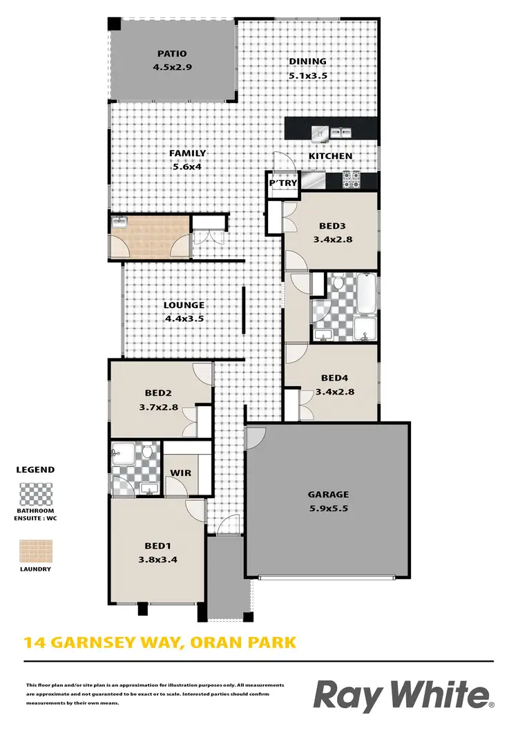 Floorplan of Homely house listing, 14 Garnsey Way, Oran Park NSW 2570