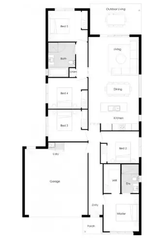 Floorplan of Homely house listing, 48 Tauton Way, Redland Bay QLD 4165