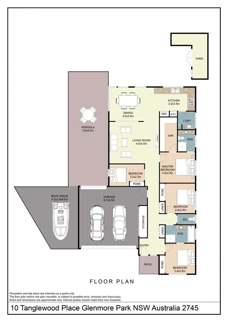 Floorplan of Homely house listing, 10 Tanglewood Place, Glenmore Park NSW 2745