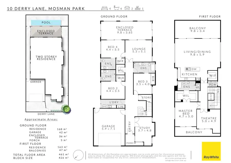 Floorplan of Homely house listing, 10 Derry Lane, Mosman Park WA 6012