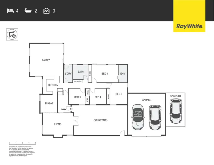 Floorplan of Homely house listing, 28 Harcourt Street, Weetangera ACT 2614