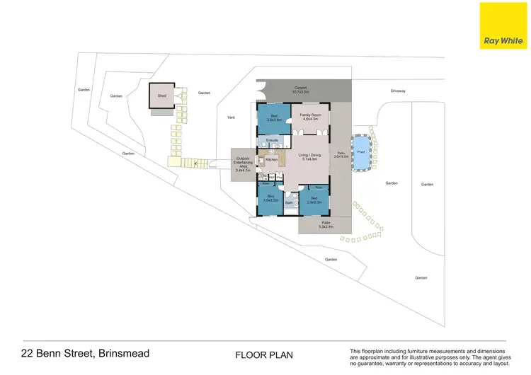 Floorplan of Homely house listing, 22 Benn Street, Brinsmead QLD 4870