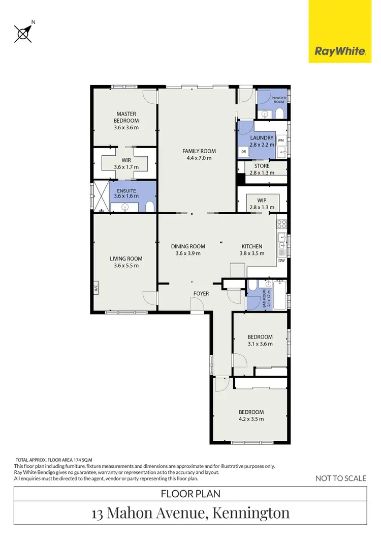 Floorplan of Homely house listing, 13 Mahon Avenue, Kennington VIC 3550