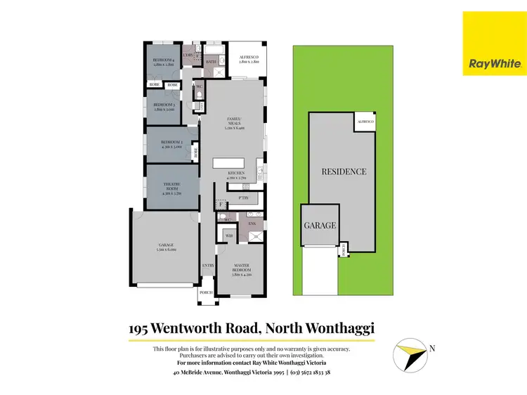 Floorplan of Homely house listing, 195 Wentworth Road, North Wonthaggi VIC 3995