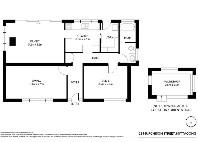 Floorplan of Homely house listing, 28 Murchison Street, Mittagong NSW 2575
