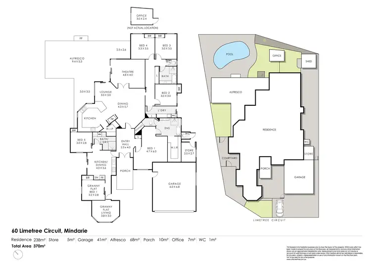 Floorplan of Homely house listing, 60 Limetree Circuit, Mindarie WA 6030