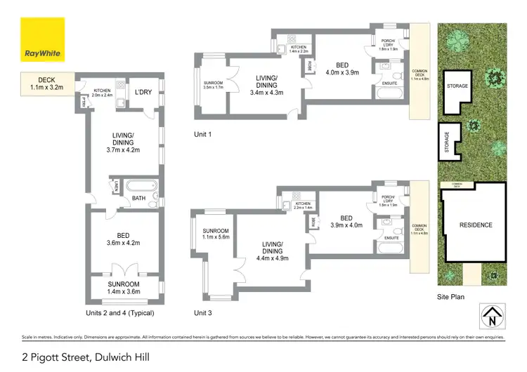 Floorplan of Homely block of units listing, 2 Pigott Street, Dulwich Hill NSW 2203