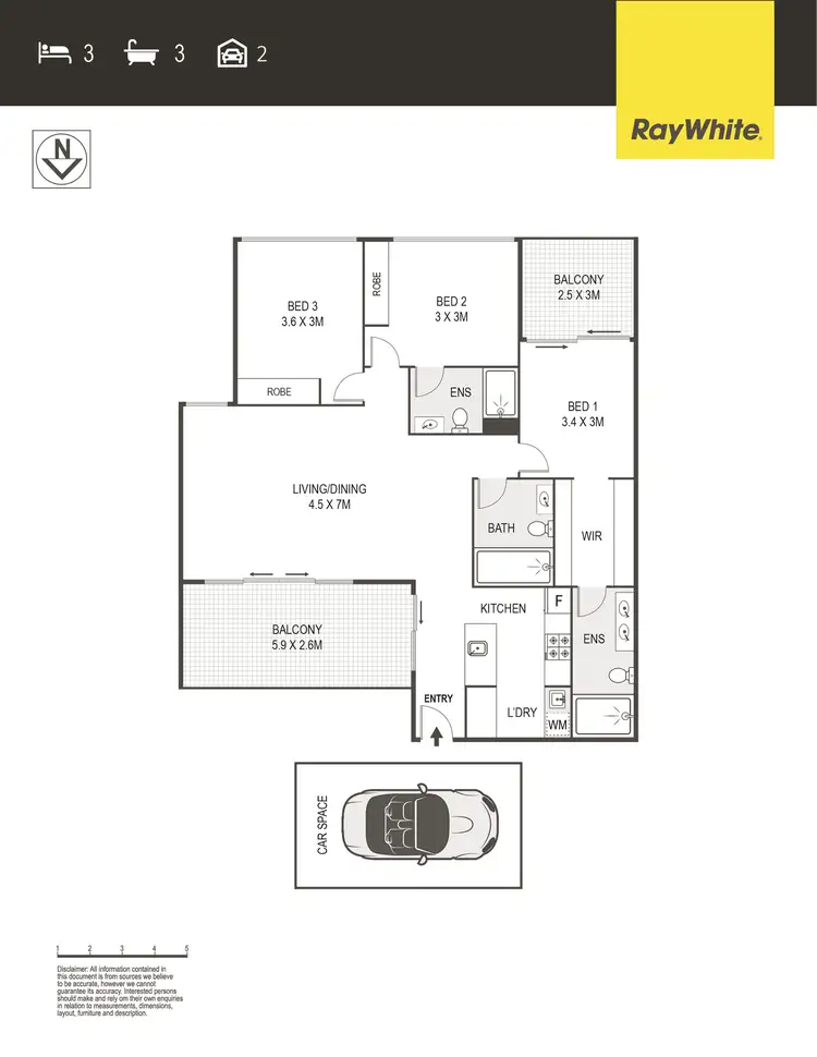 Floorplan of Homely apartment listing, 31/39 Benjamin Way, Belconnen ACT 2617