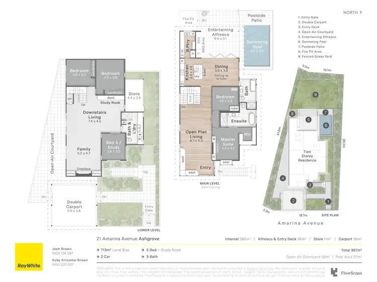 Floorplan of Homely house listing, 21 Amarina Avenue, Ashgrove QLD 4060