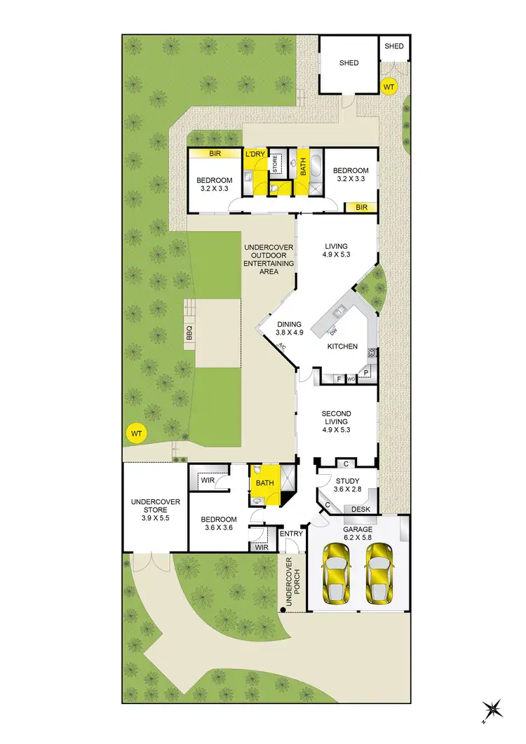 Floorplan of Homely house listing, 105 Glastonbury Drive, Highton VIC 3216