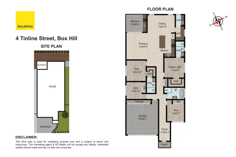 Floorplan of Homely house listing, 4 Tinline Street, Box Hill NSW 2765