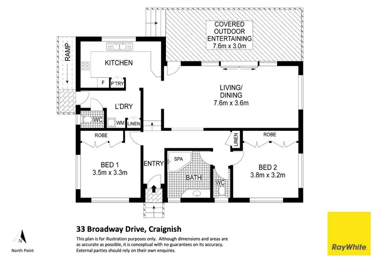 Floorplan of Homely house listing, 33 Broadway Drive, Craignish QLD 4655