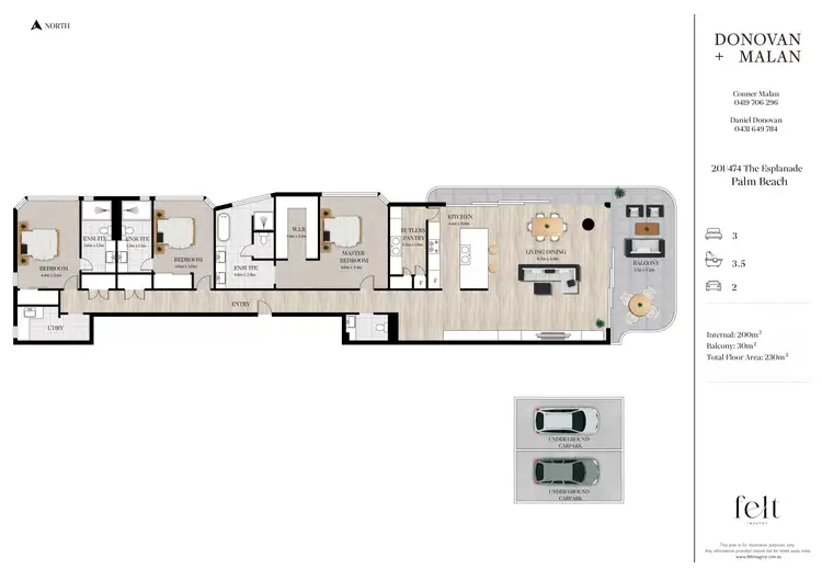 Floorplan of Homely apartment listing, 201/474 The Esplanade, Palm Beach QLD 4221