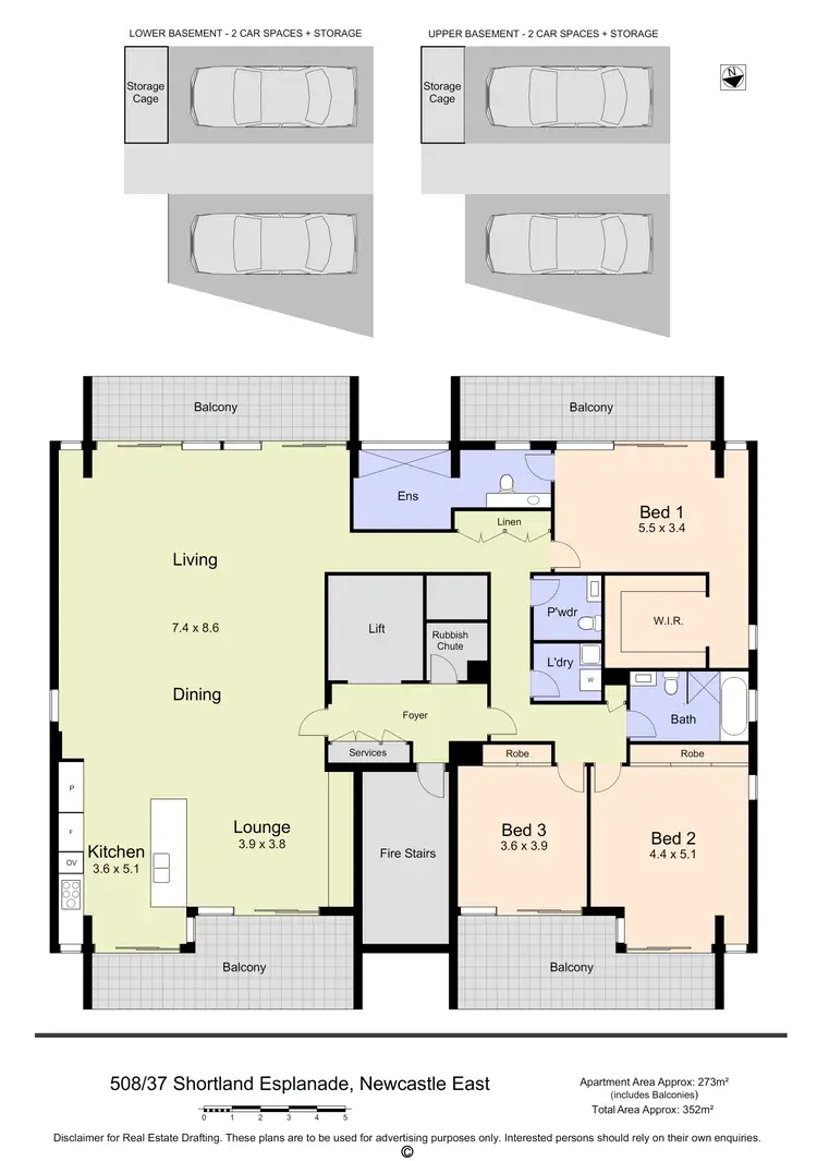 Floorplan of Homely apartment listing, U 508/37 Shortland Esplanade, Newcastle East NSW 2300
