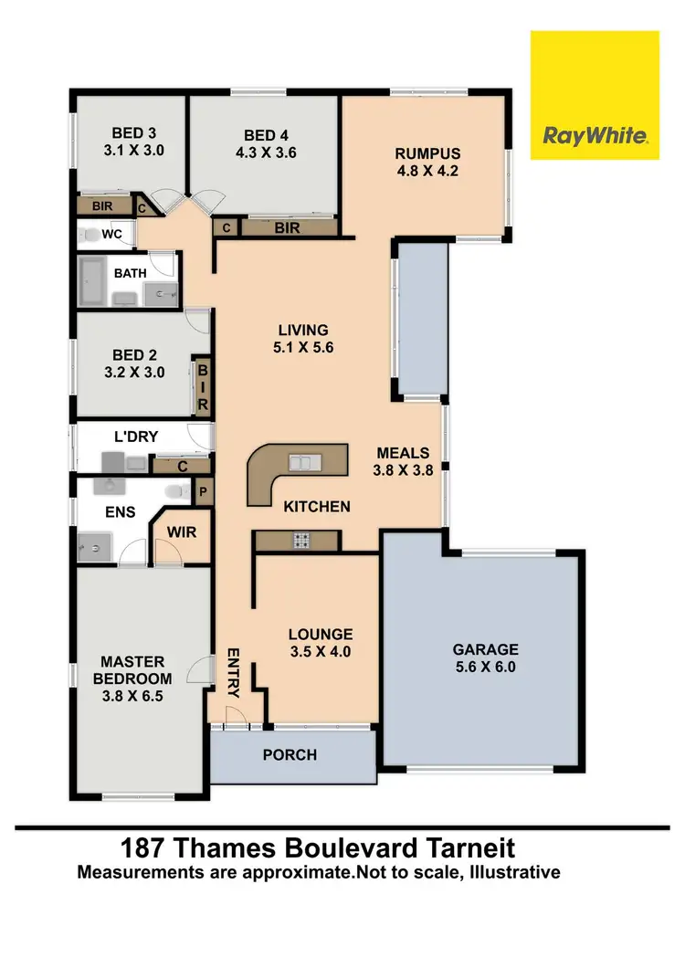 Floorplan of Homely house listing, 187 Thames Boulevard, Tarneit VIC 3029