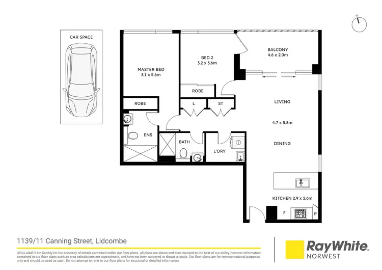 Floorplan of Homely apartment listing, 1139/11 Canning Street, Lidcombe NSW 2141