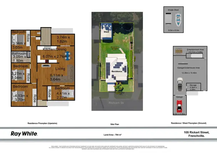 Floorplan of Homely house listing, 105 Rickart Street, Frenchville QLD 4701