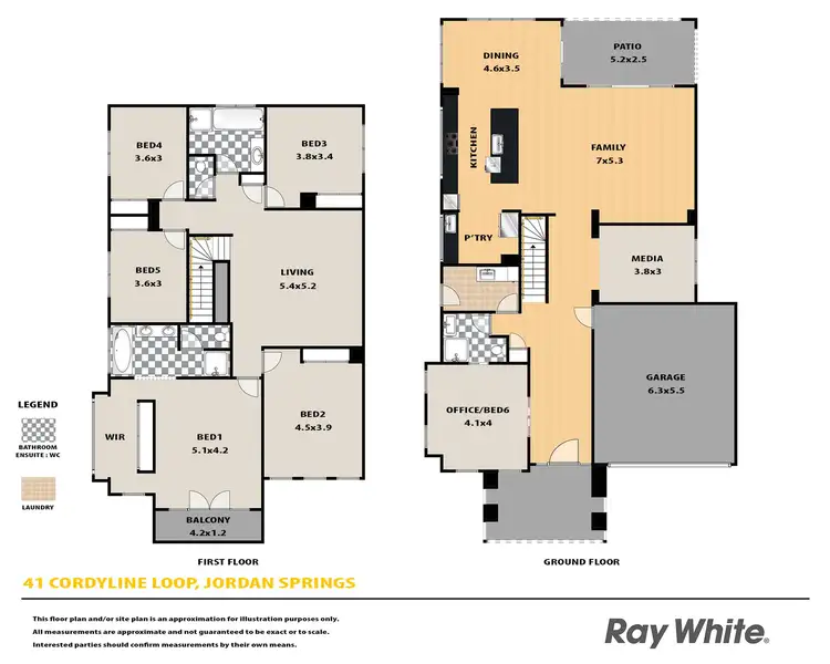 Floorplan of Homely house listing, 41 Cordyline Loop, Jordan Springs NSW 2747