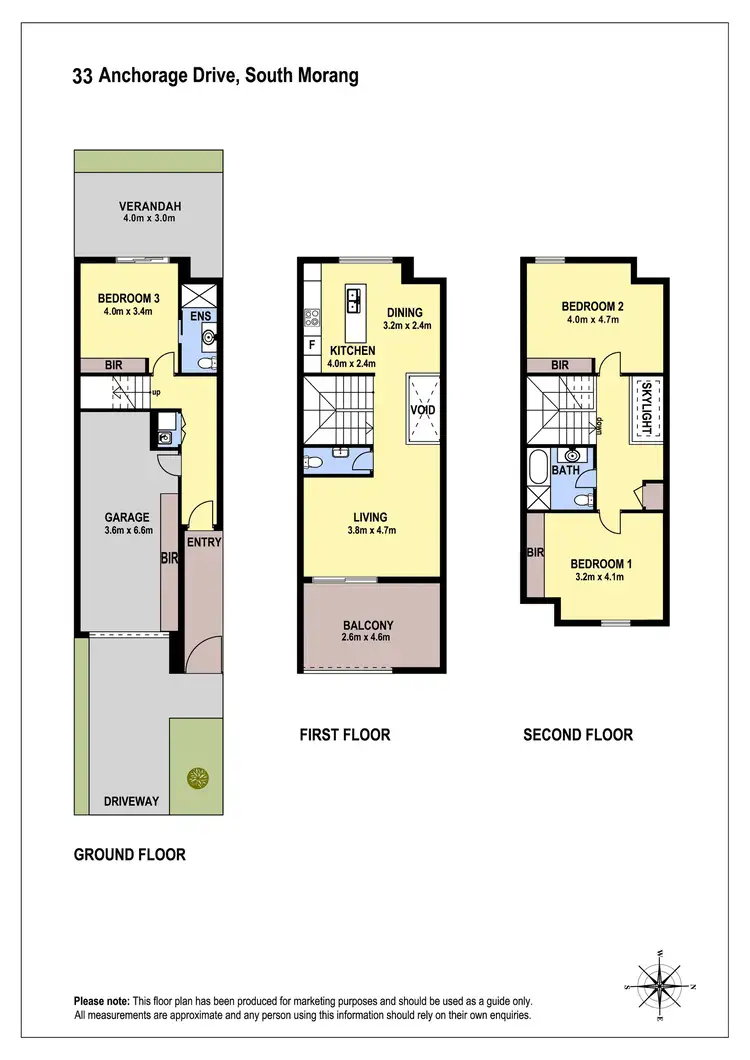 Floorplan of Homely townhouse listing, 33 Anchorage Drive, South Morang VIC 3752