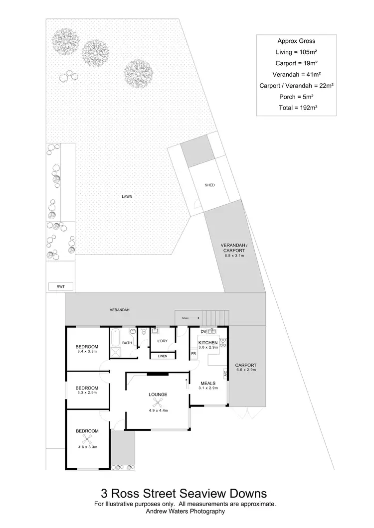 Floorplan of Homely house listing, 3 Ross Street, Seaview Downs SA 5049