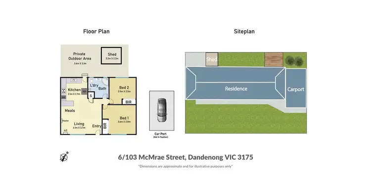 Floorplan of Homely unit listing, 6/103 McCrae Street, Dandenong VIC 3175