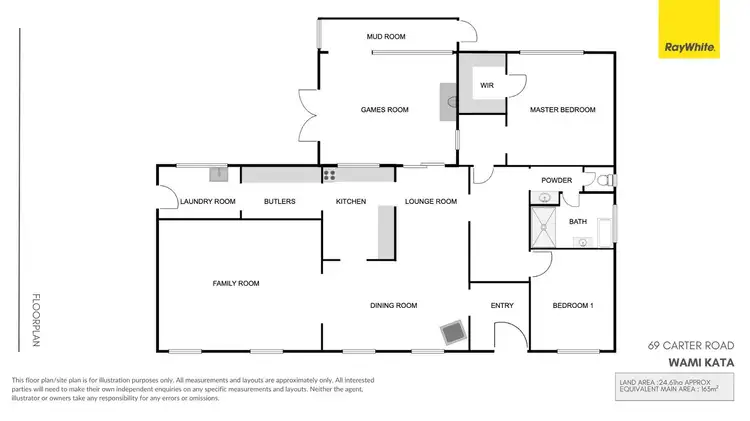 Floorplan of Homely house listing, 69 Carter Road, Wami Kata SA 5700