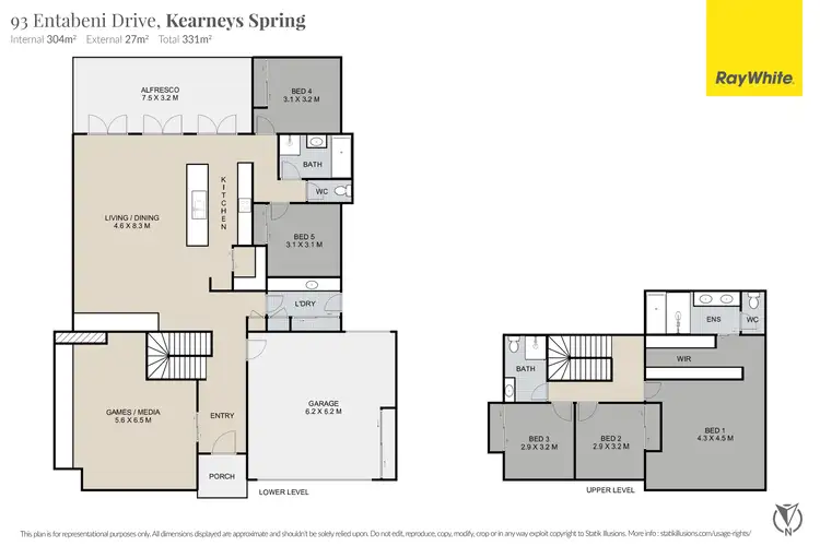 Floorplan of Homely house listing, 93 Entabeni Drive, Kearneys Spring QLD 4350